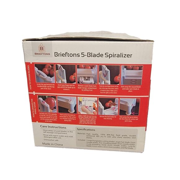 Brieftons 5 Blade‎ Spiralizer BR-5B-02 Interchangeable Blades - Picture 4 of 5